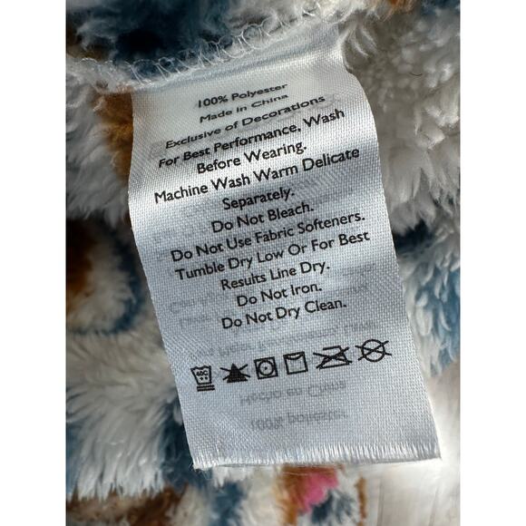 Eddie Bauer Fleece Womens XL Plush pullover 1/4 Zip Aztec Soft Cozy Outdoor - Picture 6 of 6